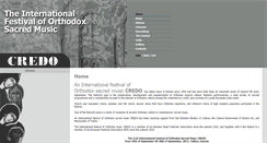 Desktop Screenshot of festivalcredo.com