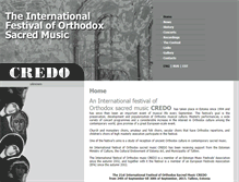 Tablet Screenshot of festivalcredo.com